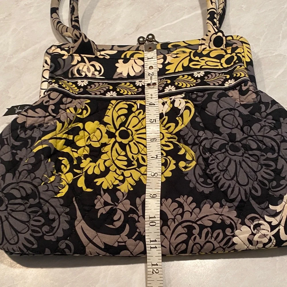 Vera Bradley Baroque Alice Clasp Quilted Frame-Top Shoulder Bag Handbag - Picture 9 of 9